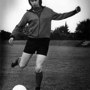 Liz Deighan Print - Female Footballer 1975 Liz Deighan Print - Female Footballer 1975