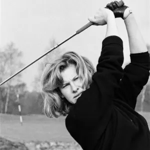 Female golfers during a practise round at the Berkshire Golf Club Female golfers during a practise round at the Berkshire Golf Club