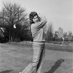 Female golfers during a practise round at the Berkshire Golf Club Female golfers during a practise round at the Berkshire Golf Club