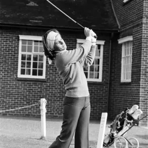 Female golfers during a practise round at the Berkshire Golf Club Female golfers during a practise round at the Berkshire Golf Club
