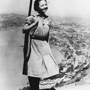 Female Guerilla Fighter Print, 27th February 1944