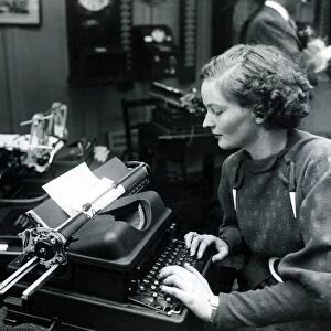 Female office worker, September 1936