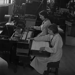 Female workers in the packing department of the Players cigarette factory, Nottingham Female workers in the packing department of the Players cigarette factory, Nottingham