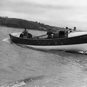 The Ferryside Lifeboat William Maynard, Carmarthen Bay, Wales. Circa 1960