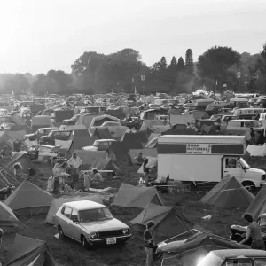 Festival goers at the 20th National Rock Festival, taking place 22nd to 24th August Festival goers at the 20th National Rock Festival, taking place 22nd to 24th August