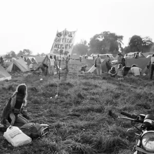 Festival goers at the 20th National Rock Festival, taking place 22nd to 24th August Festival goers at the 20th National Rock Festival, taking place 22nd to 24th August