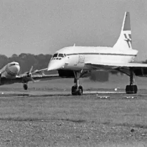 Black and white photograph print of a DC3 Dakota at Newcastle Airport Black and white photograph print of a DC3 Dakota at Newcastle Airport