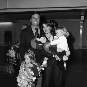 Film actor Robert Wagner and his wife Natalie Wood arrived at Heathrow Airport from Los Film actor Robert Wagner and his wife Natalie Wood arrived at Heathrow Airport from Los