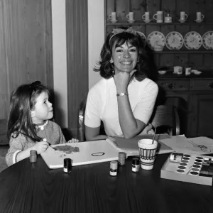 Nanette Newman with her 3-year-old daughter Sarah Print, 1963 Nanette Newman with her 3-year-old daughter Sarah Print, 1963