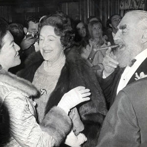 FILM PREMIERE OF MODESTY BLAISE DUCHESS OF BEDFORD TALKING WITH MR AND MRS