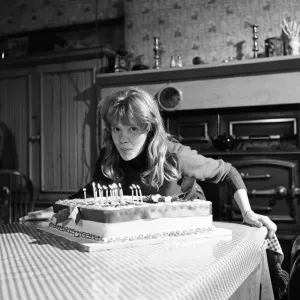Black and white print of Hayley Mills at Pinewood Studios Black and white print of Hayley Mills at Pinewood Studios