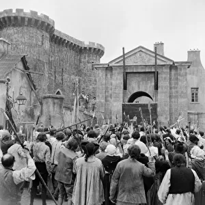 Filming of 1958 film A Tale of Two Cities by Charles Dickens at Pinewood