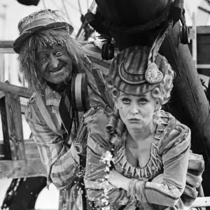 Filming of the childrens television series Wurzel Gummidge at Brixham harbour in