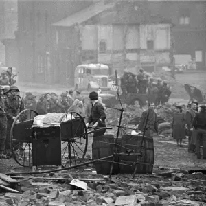 The filming of a dream scene in the film Billy Liar The filming of a dream scene in the film Billy Liar