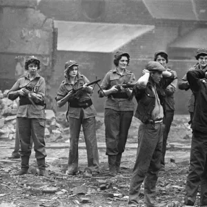 The filming of a dream scene in the film Billy Liar The filming of a dream scene in the film Billy Liar
