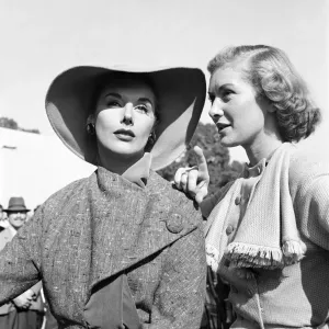 Filming of Genevieve Kay Kendell and Dinah Sheridan. September 1952 C4674-005
