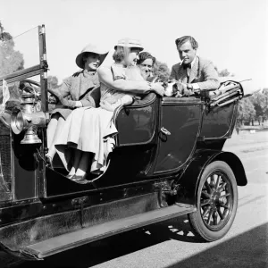 Filming of Genevieve L - R Kay Kendall - Dinah Sheridan