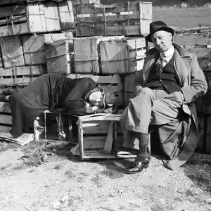 Filming of Pygmalion, directed by Anthony Asquith and Leslie Howard, at Pinewood Studios Filming of Pygmalion, directed by Anthony Asquith and Leslie Howard, at Pinewood Studios