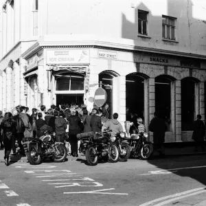 Filming of Quadrophenia in Brighton, based on the Mods and Rocker battles of the mid Filming of Quadrophenia in Brighton, based on the Mods and Rocker battles of the mid