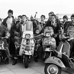 Filming of Quadrophenia in Brighton, based on the Mods and Rockers battles of the mid Filming of Quadrophenia in Brighton, based on the Mods and Rockers battles of the mid