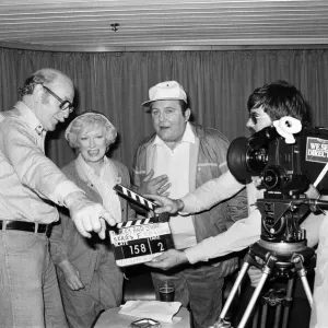 Filming of a series of Terry and June, where they go on a day trip to Filming of a series of Terry and June, where they go on a day trip to