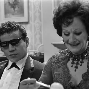 Filming on the set of the film Darling'. Unidentified man on the left Filming on the set of the film Darling'. Unidentified man on the left