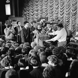 Filming of the United Artists film Ferry cross The Mersey