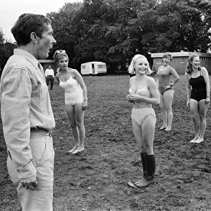 Films Carry On Camping Barbara Windsor covers her breasts with her hands after
