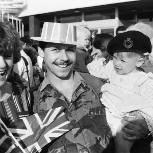 The final homecoming for army units of the Royal Engineers 36th Regiment which took place The final homecoming for army units of the Royal Engineers 36th Regiment which took place