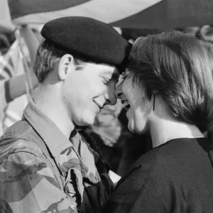 The final homecoming for army units of the Royal Engineers 36th Regiment which took place The final homecoming for army units of the Royal Engineers 36th Regiment which took place