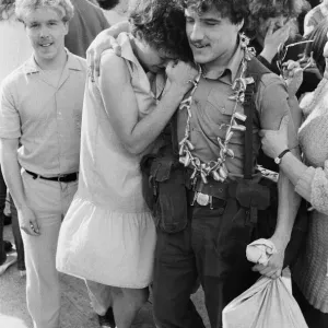 The final homecoming for army units of the Royal Engineers 36th Regiment which took place The final homecoming for army units of the Royal Engineers 36th Regiment which took place