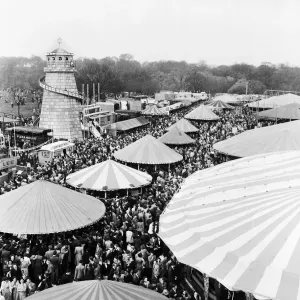Easter Fair Print: Hampstead Heath, London 1952 Easter Fair Print: Hampstead Heath, London 1952