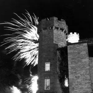 Spectacolo di fuochi d'artificio al Castello di Bodelwyddan. 10 novembre 1994