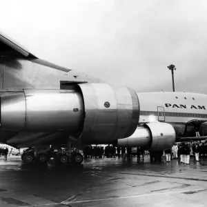 The First Boeing 747 Jumbo Jet Arrives at Heathrow Print