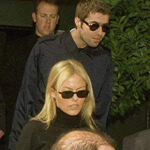 The first picture of the newlyweds Liam Gallagher and Patsy Kensit both wearing