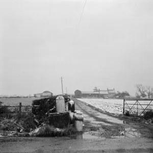 First snow of the winter at Castleton, Cleveland. 1971 First snow of the winter at Castleton, Cleveland. 1971