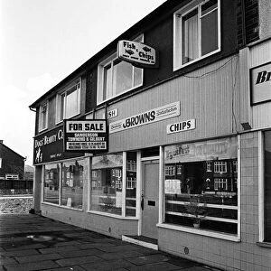 Fish and chip shop in Middlesbrough for sale. 1975