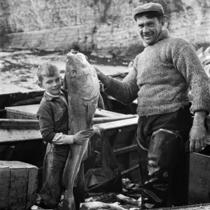Fisherman George Emmerson Print, Flamborough 1960