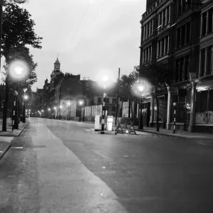 Flashing Belisha Beacon Print, Grays Inn Road, London, 1952
