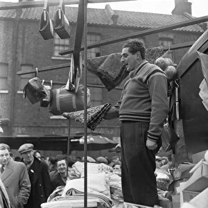 Flea market at Club Row, Bethnal Green, E1 London 1st March 1955