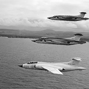 Fleet Air Arm Aircraft Blackburn Buccaneer July 1962 A formation of 3 Bucaneers