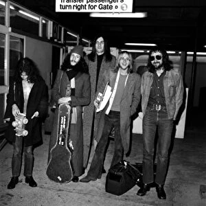 The Fleetwood Mac pop group back in London. Members of the "Fleetwood Mac"