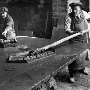 Floating a billiard bed at Dinorwic Slate Wharf, Rotherhithe Floating a billiard bed at Dinorwic Slate Wharf, Rotherhithe