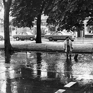 Flooding in Norton High Street 25th June 1980