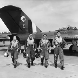 Gloster Javelin Aircraft at RAF Leconfield, Circa 1961 Print