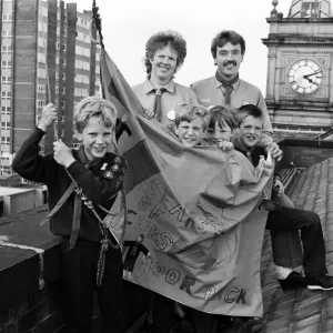 Netherton Moor Cubs Celebrate 75th Birthday with Flag Print