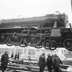 The Flying Scotsman arrives in Liverpool, England from San Francisco The Flying Scotsman arrives in Liverpool, England from San Francisco