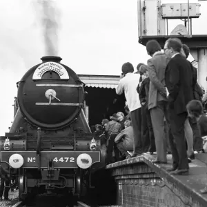 The Flying Scotsman arriving at Didcot, Oxfordshire, 15th June 1974 Gentle giant The Flying Scotsman arriving at Didcot, Oxfordshire, 15th June 1974 Gentle giant