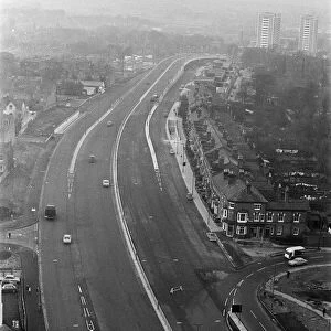 The flyover, at the junction of Heathfield Road and Trinity Road