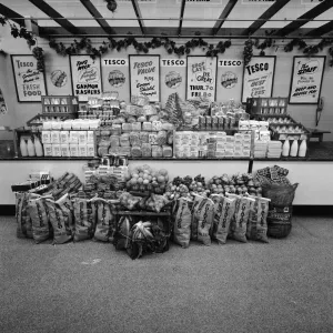 The amount of food the average person eats per year in Great Britain. 25th May 1969 The amount of food the average person eats per year in Great Britain. 25th May 1969